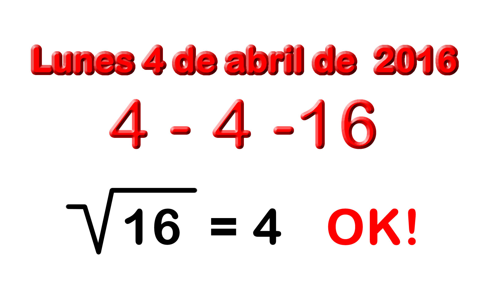 Cuál Es La Raíz Cuadrada De 16