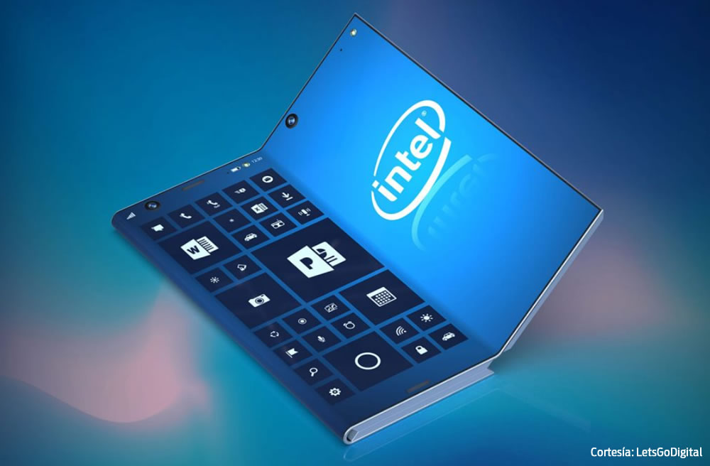 Intel patenta tableta con Windows que se dobla en dos partes y LetsGoDigital, hace los renders.