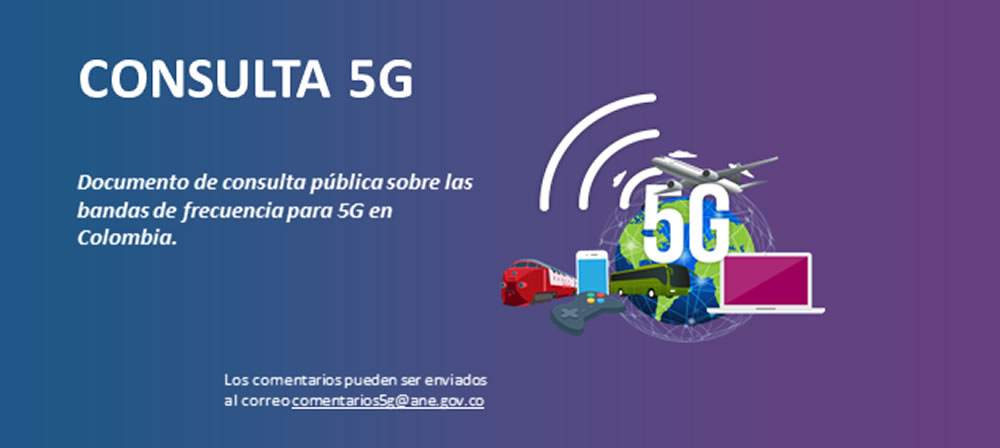 ANE abre consulta pblica sobre las bandas de frecuencia para 5G en Colombia