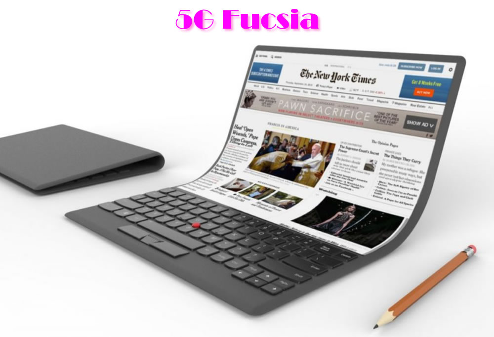 5G Fucsia  Porttiles que se doblan en dos aos 