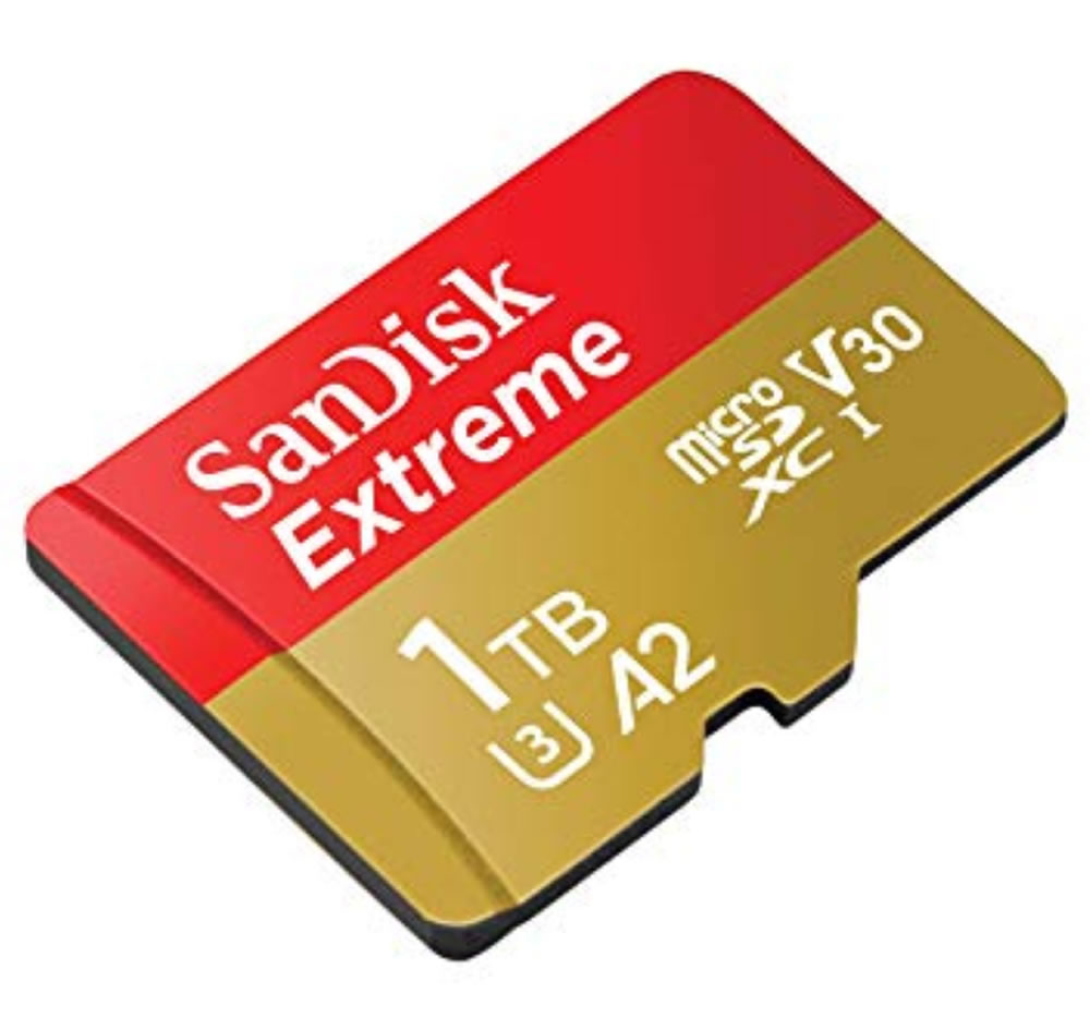 Tarjeta de memoria microSD con capacidad de 1 TB de SanDisk