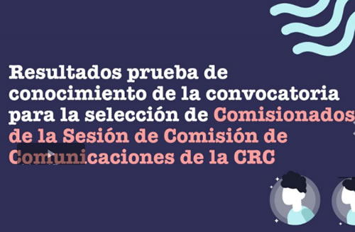 PRIMICIA - Resultados con nombres de aspirantes a comisionados de CRC 