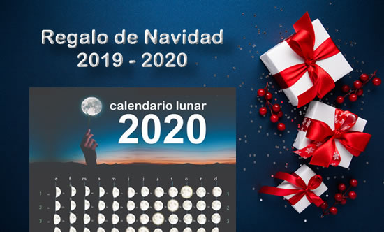 Regalo de Navidad 2019 -2020 almanaque lunar 2020