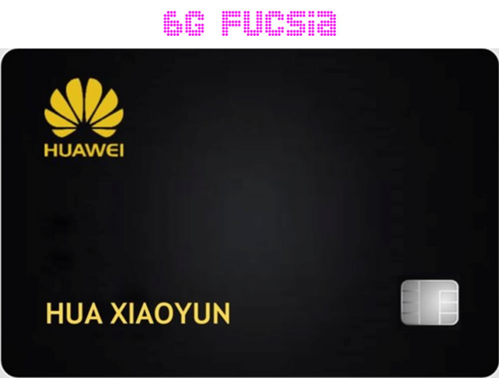 6G Fucsia –  Tarjeta de crédito Huawei