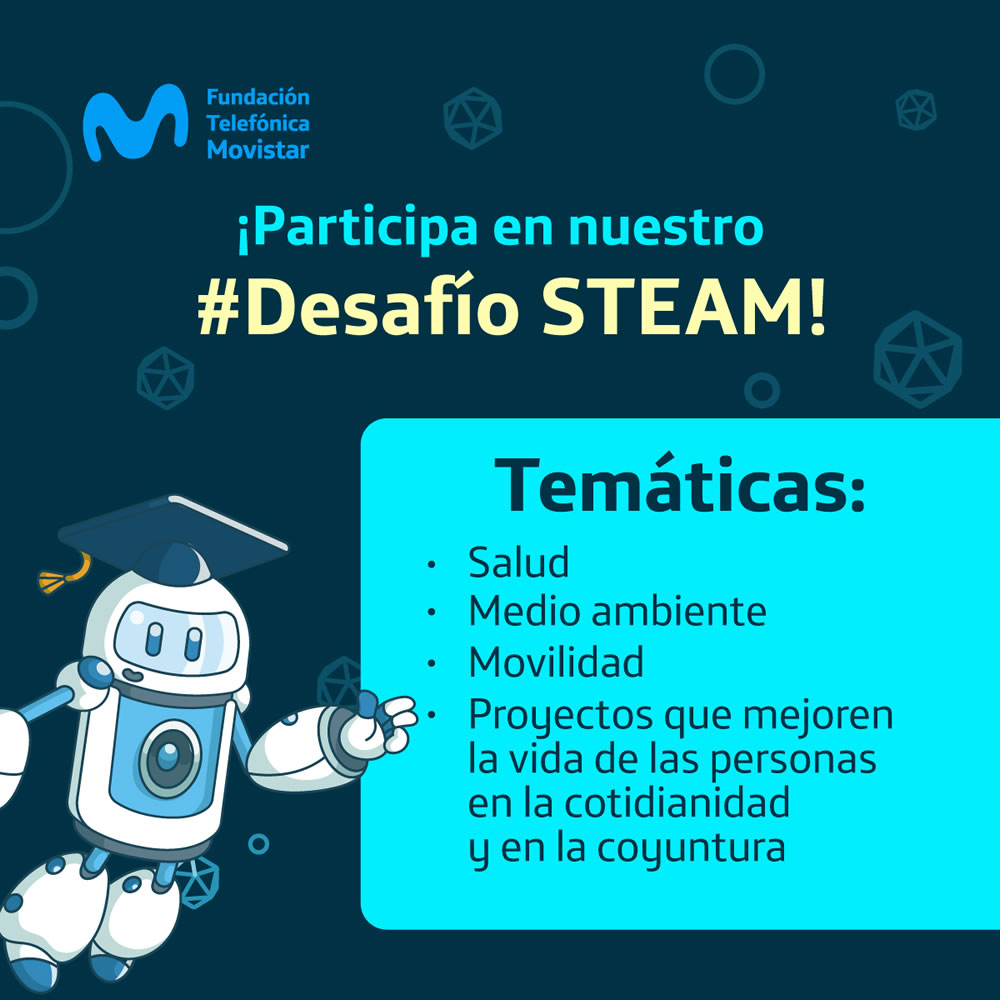 Fundación Telefónica Movistar abre convocatoria para jóvenes: Desafío Steam