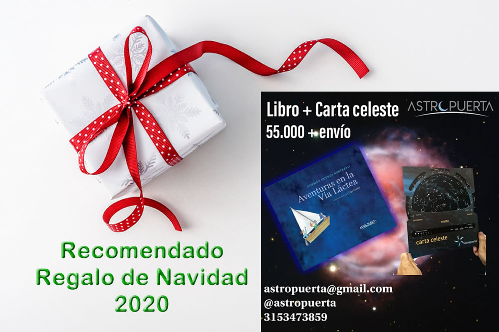 Regalo recomendado de Navidad 2020 – Libro Aventura en la vía Láctea + Carta celeste