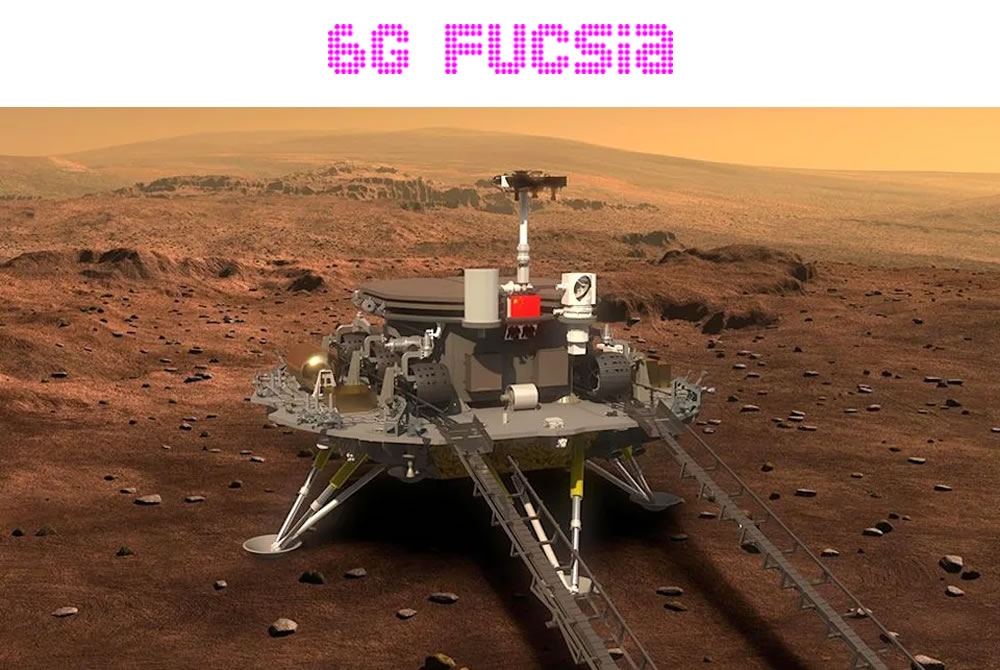 6G Fucsia – China aterriza su rover en Marte