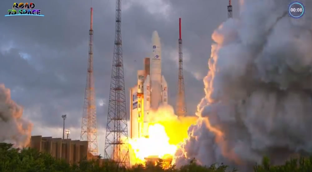 En cohete Ariane, Claro Brasil lanza satélite 