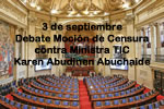 Citan para Moción de censura a la Ministra TIC Karen Abudinen Abuchaibe.