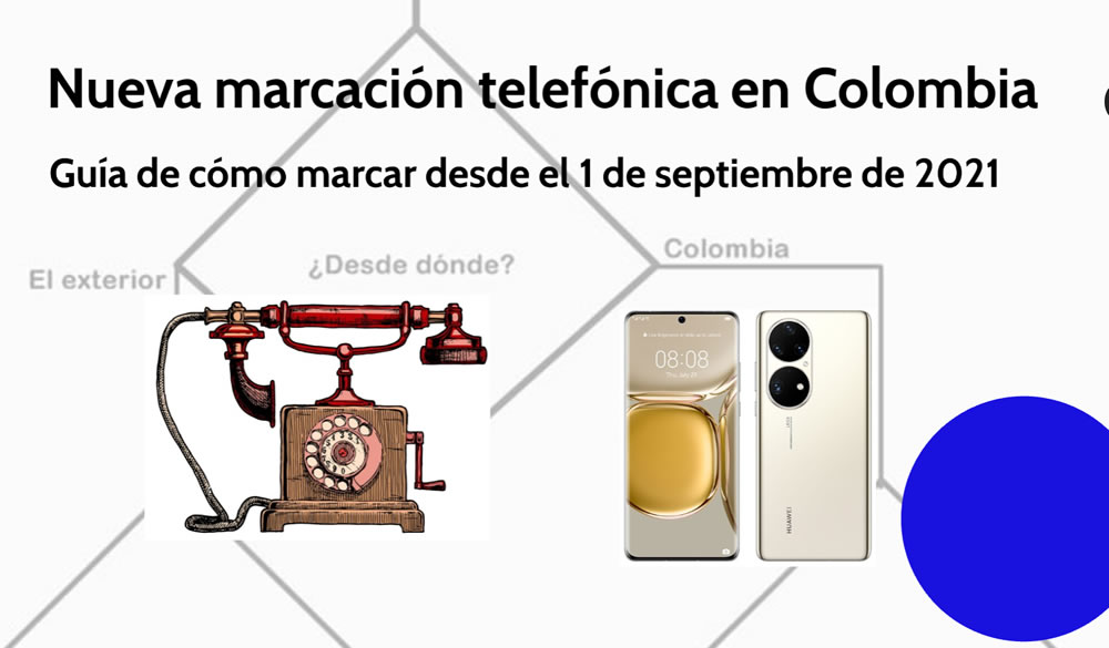 Nueva marcación telefónica en Colombia