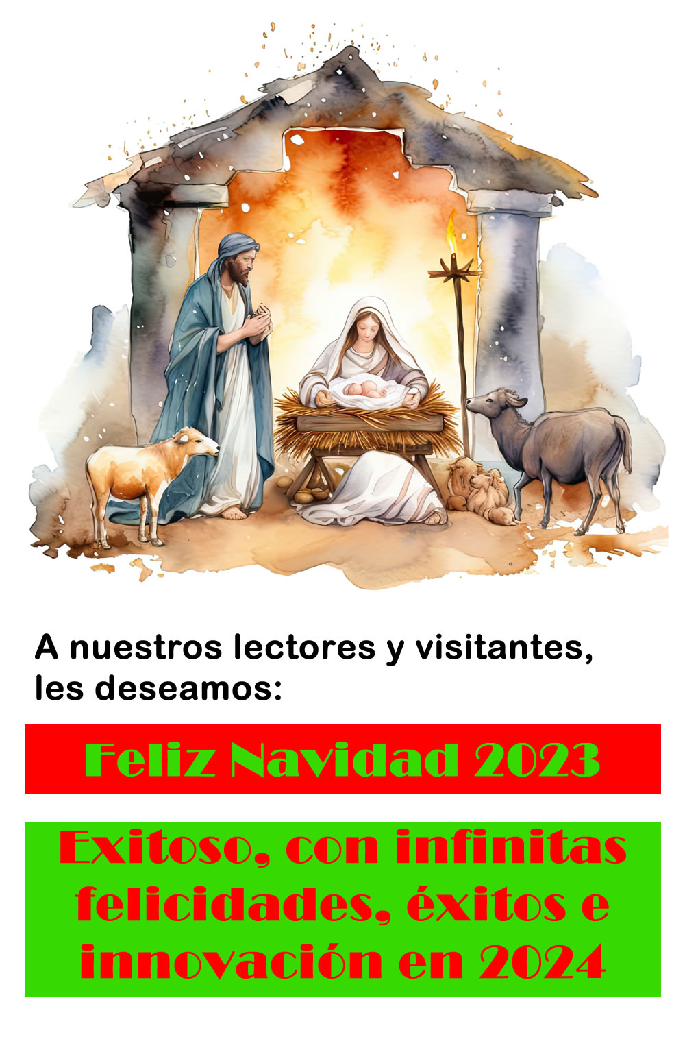 Feliz Navidad 2023 y exitoso 2024