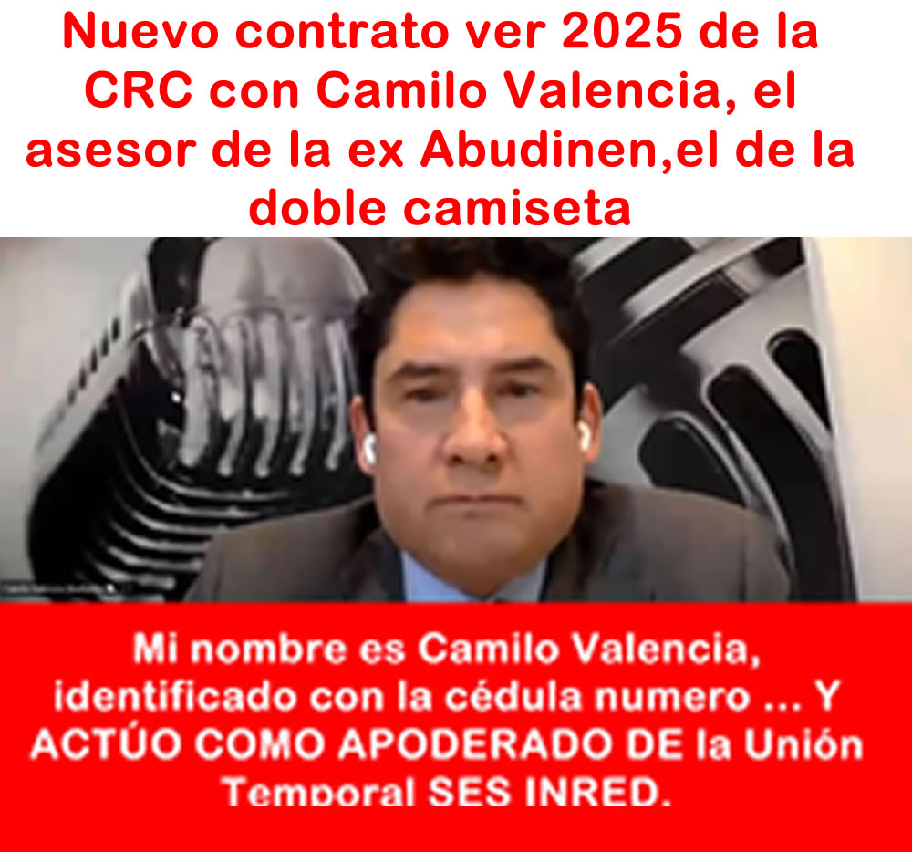 CRC vuelve a contratar con Camilo Valencia es asesor de la exministra Abudinen 